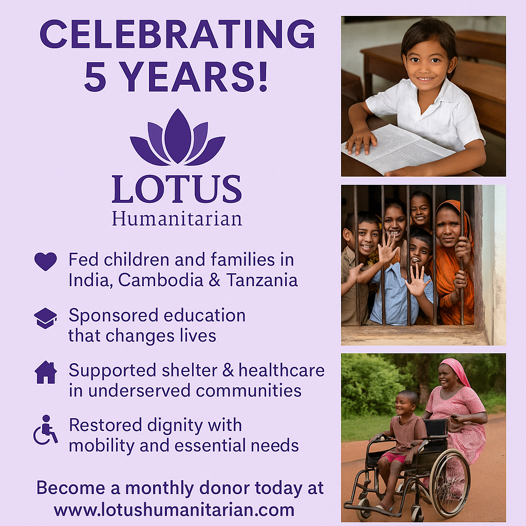 Celebrating Five Years of Spreading Love & Relieving Suffering!